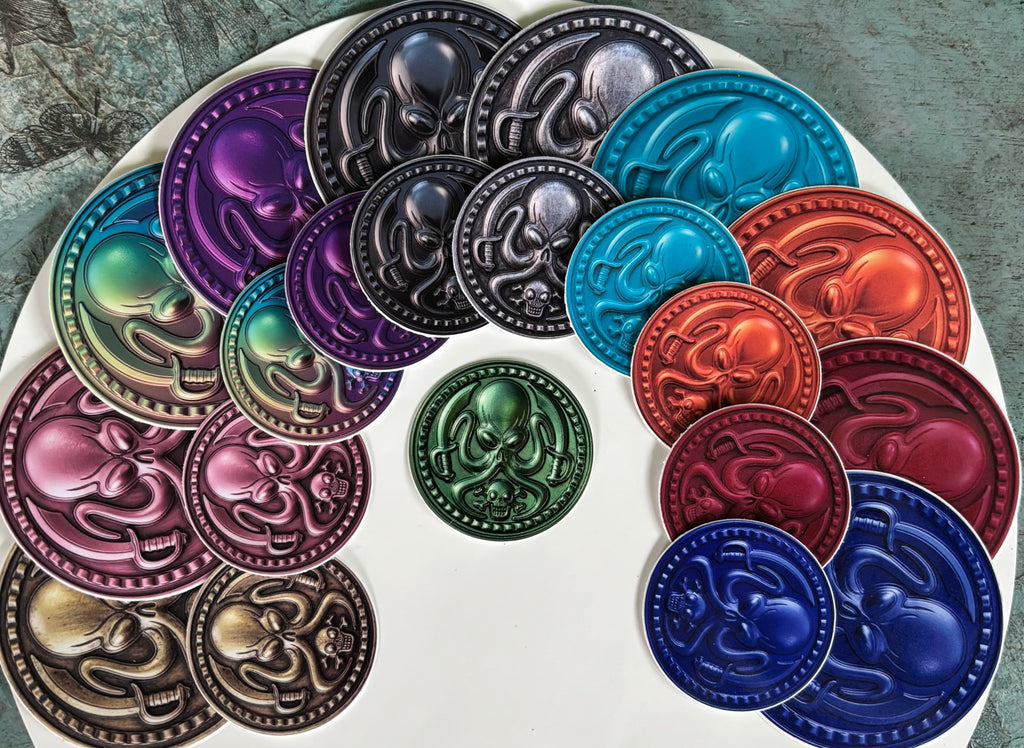 DHTP Octo Coin Slaps - 3” and 2"- Many Shades of Octo