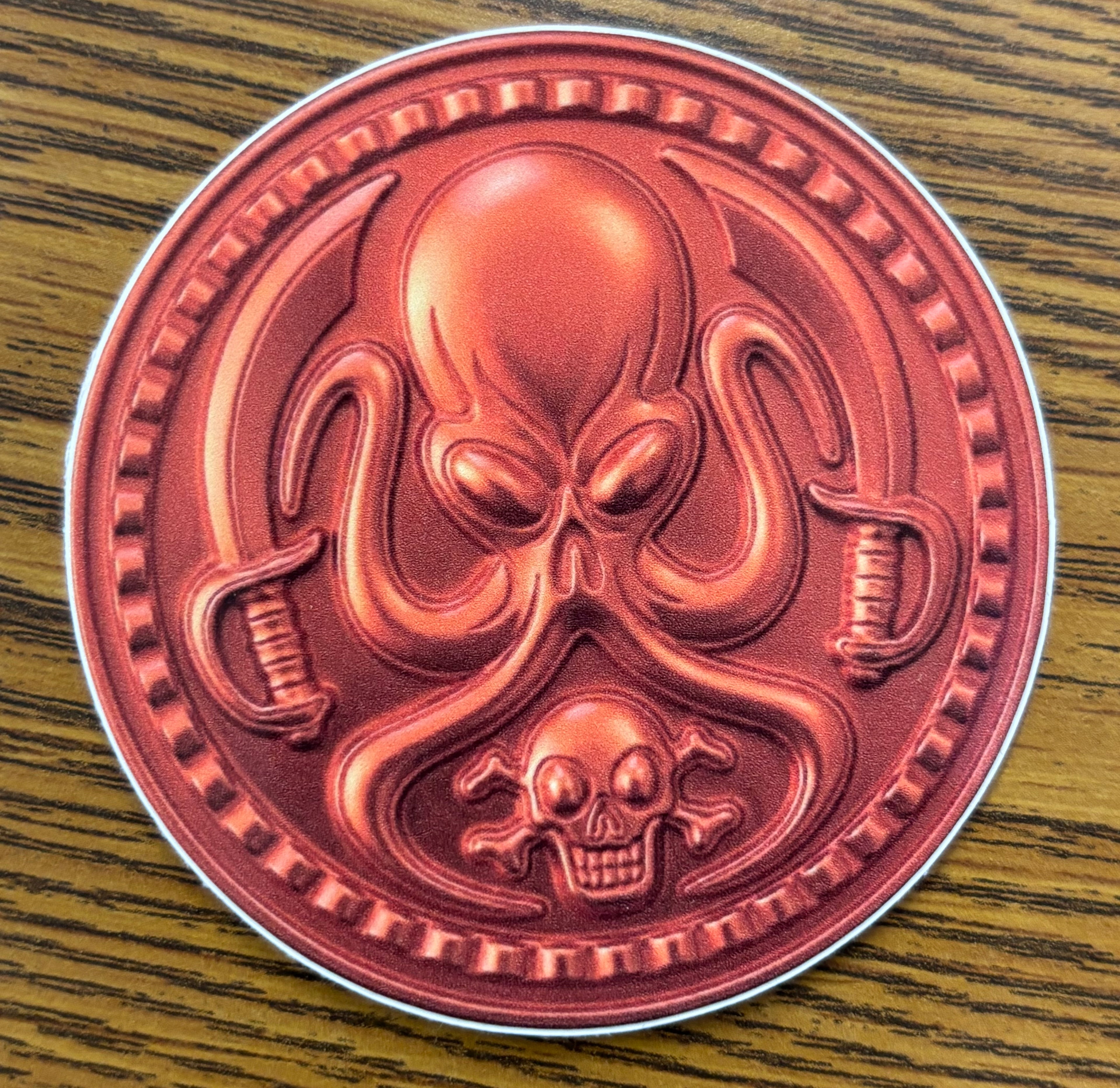 DHTP Octo Orange Coin Slaps - 3” and 2" Sizes