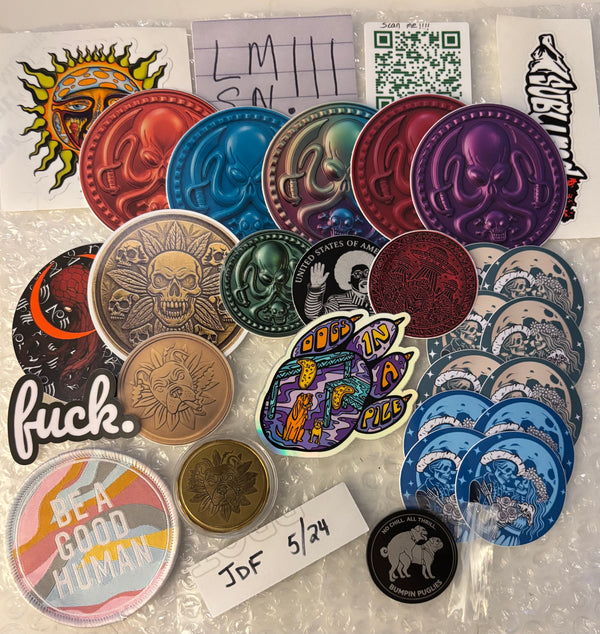 Coins and Slaps and a Patch Bundle!!  23 Pieces PLUS a $15 LMSN Gift Card!!