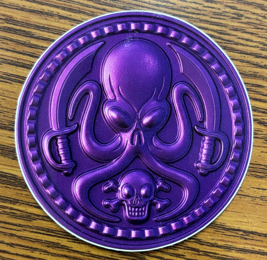 DHTP Octo Coin Slaps - 3” and 2"- Many Shades of Octo