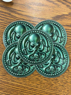 DHTP Octo Green Coin Slap - 2" shiny