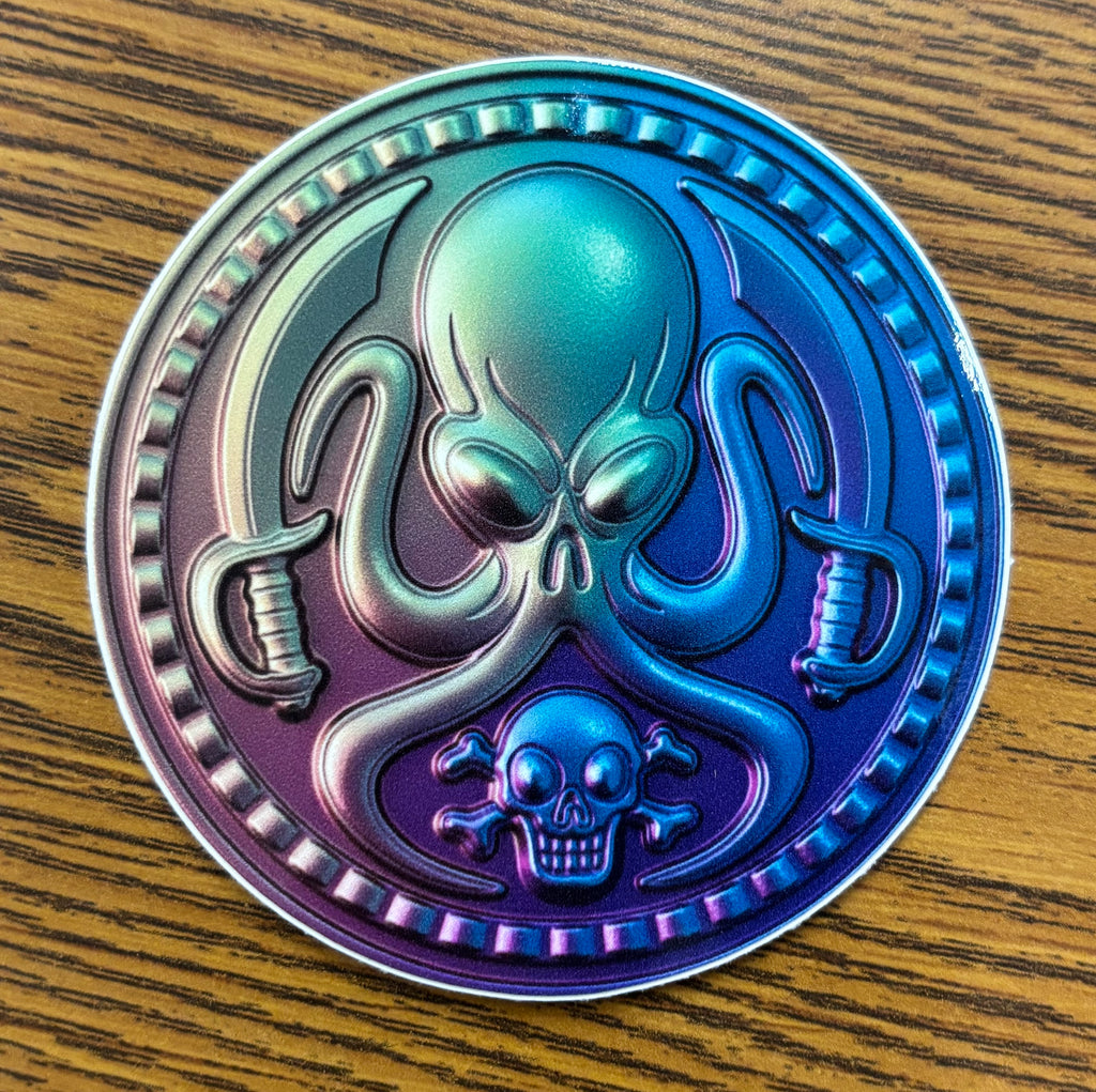 DHTP Octo Coin Slaps - 3” and 2"- Many Shades of Octo