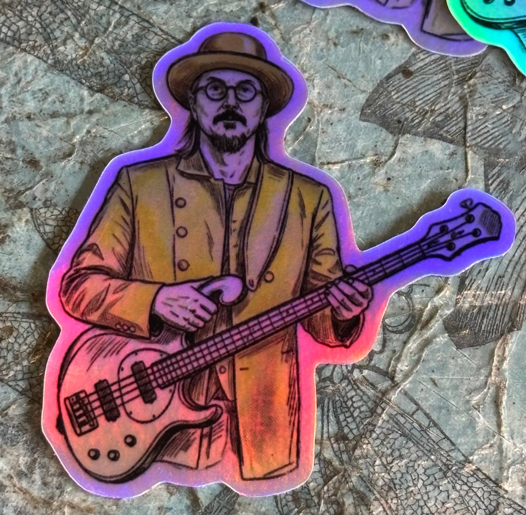 Rustic Claypool in Yellow - 2.5" die cut - Holographic