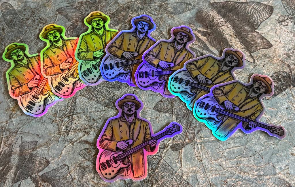 Rustic Claypool in Yellow - 2.5" die cut - Holographic