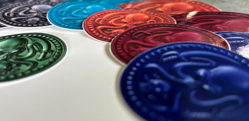DHTP Octo Coin Slaps - 3” and 2"- Many Shades of Octo