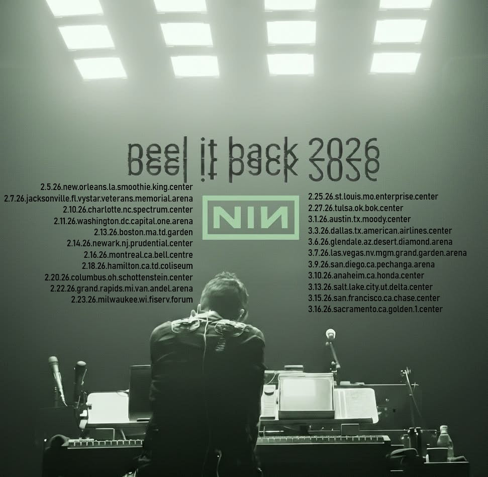 Nine Inch Nails Peel it Back 2026 Tour Stickers